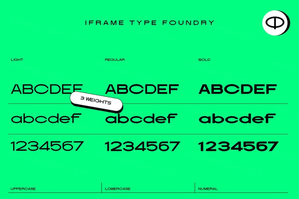 Kica Font - 高质量现代时尚极简几何大胆品牌设计英文字体