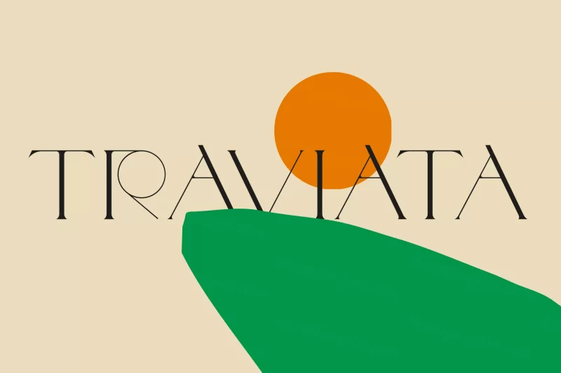 高质量古典优雅的衬线传统几何结构英文字体 VJ Type - Traviata-墨鱼时间