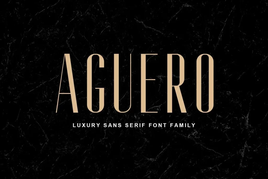 Aguero Sans Free - 现代风格衬线英文字体