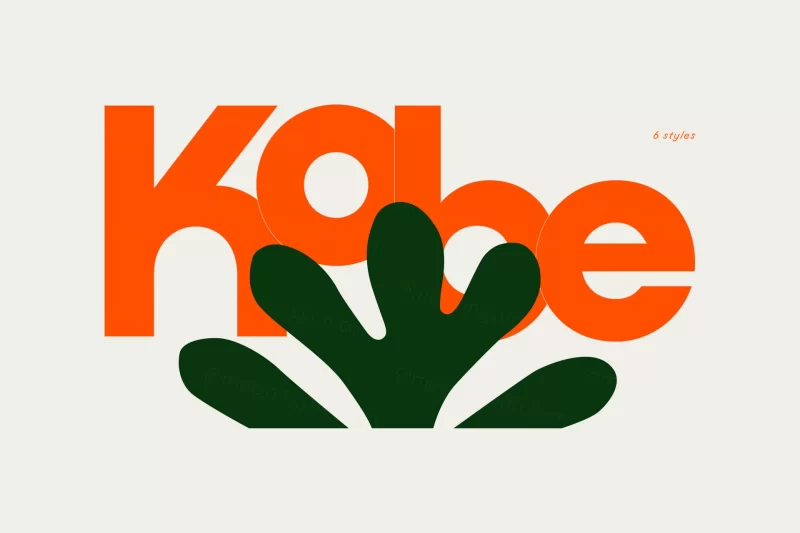 高质量纪念科比日式书法品牌设计海报杂志排版英文字体 VJ Type - Kobe-墨鱼时间