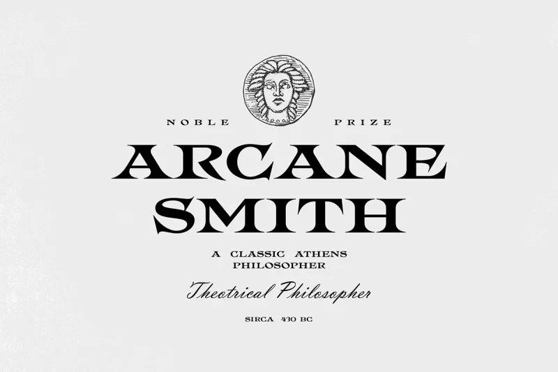 Spectre Font 超好看品牌设计LOGO设计无衬线装饰字体-墨鱼时间