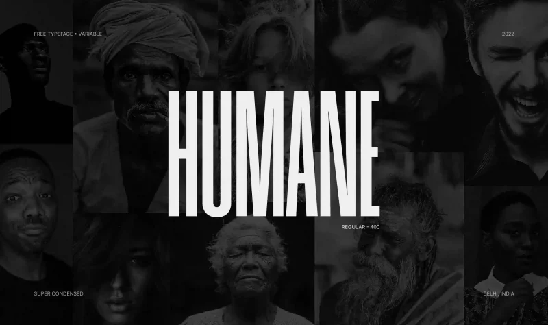 Humane Sans Serif Font 字体系列：大气时尚标题无衬线英文字体-墨鱼时间