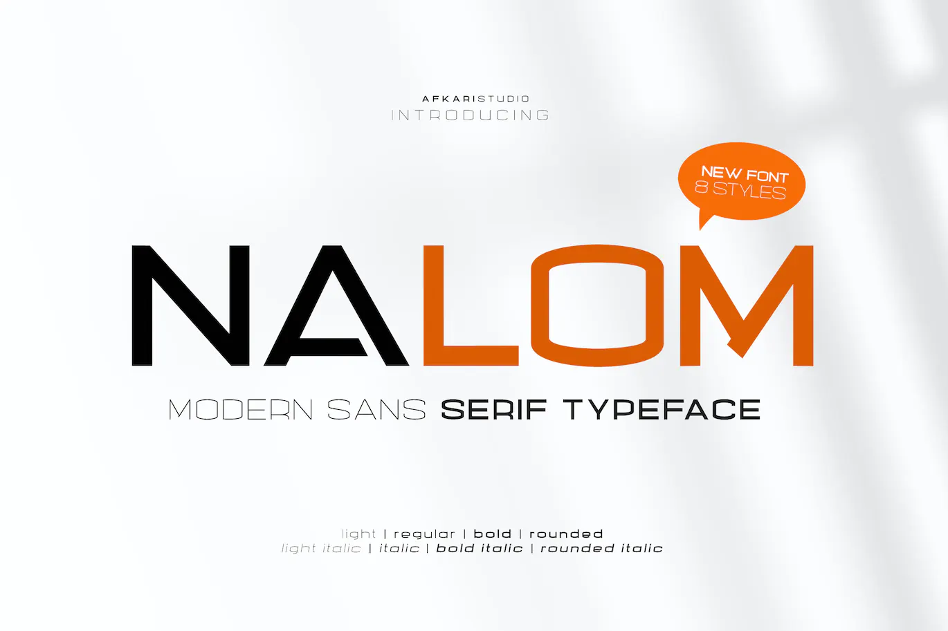 Nalom Sans Serif 字体系列：时尚高端品牌设计无衬线英文字体-歪果不求仁